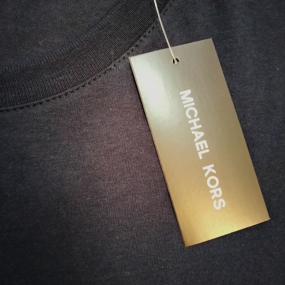 NWT XL Michael Kors Navy Logo T-Shirt - Picture 3 of 9